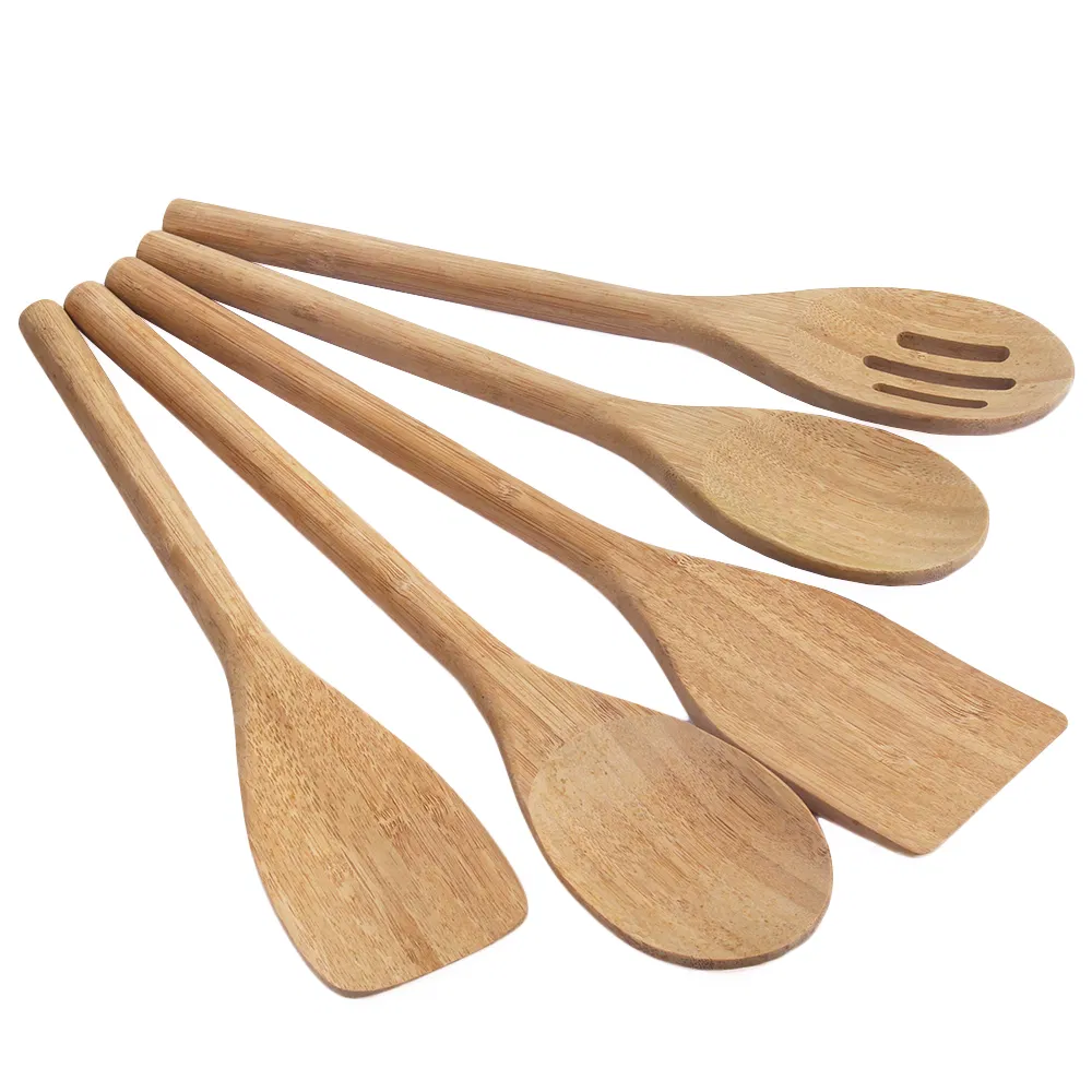 Supply Bamboo Spoon and Spatulas with Round Handle