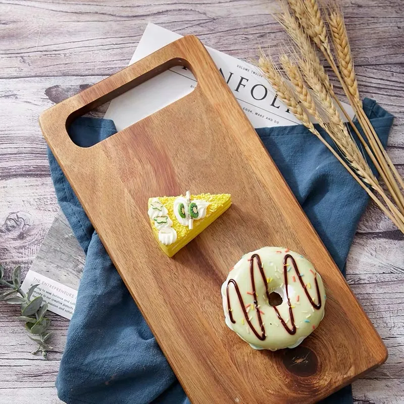 Natural Wood Butcher Block Cutting Board for Meat