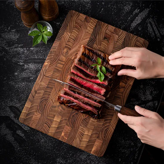 End Grain Teak Wood Cutting Boards Kitchen Chopping Board