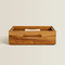 Acacia Wood Storage Box Storage Bin Set of 2 with Handle