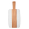 Acacia Wood and White Marble Cheese Board Set