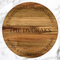 Personalized Engraved Acacia Wood Lazy Susan for Kitchen