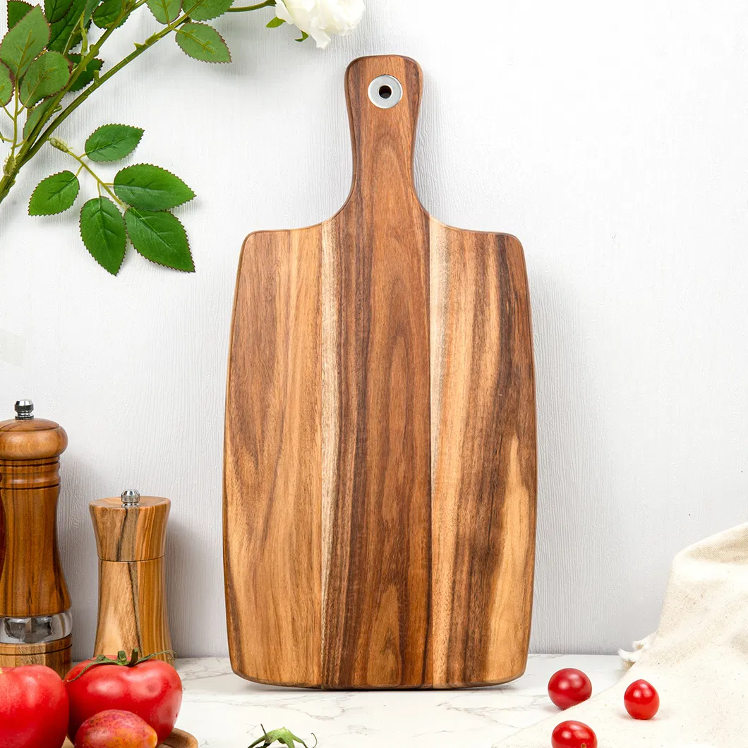 Wholesale Kitchen Products Acacia Wood Cheese Cutting Board with Handle