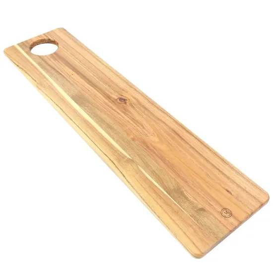 Long Wood Serving Tray Charcuterie Board with Hanging Hole