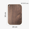Hot Sale Irregular Shape Black Walnut Cutting Board Sushi Cutting Board