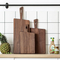 2 PCS Walnut Wood Chopping Board Set for Kitchen