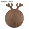 Black Walnut Wood Chopping Board Cutting Blocks Serving Plate Bread Pizza Tray