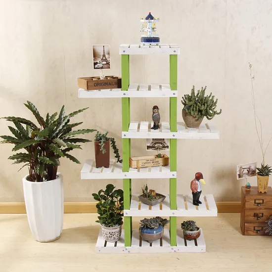 up - Down and Left - Right Stacked Six- Layer Table - Top Mini Flower Rack for Succulent Plants