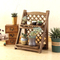 Foldable Multi - Layer Solid Wood Step - Type Flower Rack for Living Room and Balcony