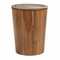 Eco Acacia Wood Trash Can Waste Basket with Lid