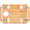 Foldable Rectangle Bamboo Wine Table Picnic Table for Outdoor