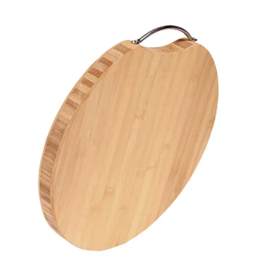 3 Cm Thick Round Bamboo Cutting Board Butcher Chopping Board