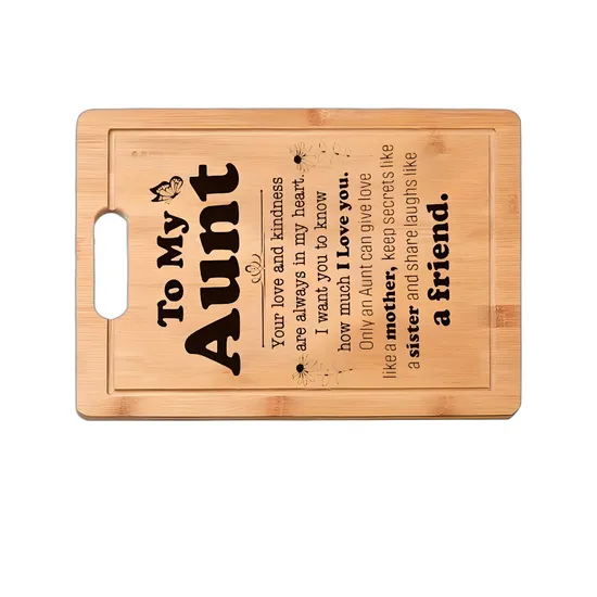 Premium Natural Custom Branding Bamboo Cutting Board with Oil Finish