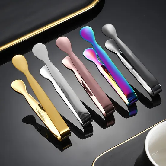 Kitchen Gadgets Stainless Steel Food Tongs for Cooking / Barbecue / Baking /Frying / Bread