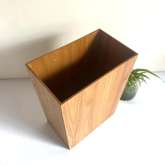 Customized Multi-Functional Classified Dustbin Wood Trash Can for Hotel and Home Use