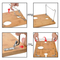 Portable Foldable Bamboo Wine Picnic Table Picnic Snack Table Tray