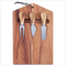 Hot Selling Large Bamboo Cheese Board with knives Set and Knife Holder