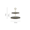 Elegant Flower Shape 2 Tier Bamboo Cake Display Stand for Luxury Events