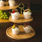 Child-Safe Bamboo 4-Tier Cake Stand with Rounded Edges for Wedding / Party