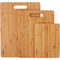 Durable 3 Piece Bamboo Vegetable Cutting Board Fruit Chopping Board Set for Kitchen