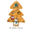 Custom Christmas Tree Shape Bamboo Cutting Board Serving Board Cheese Board