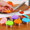 6 PCS Stainless Steel Condiment Cup with Silicone Lid for Lunch Box Picnic Travel Work