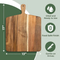 Wholesale Large Acacia Wood Cheese Cutting Serving Board with Handle