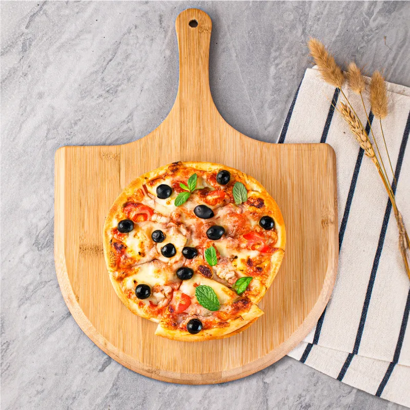 15.7X11.2 Inch Bamboo Pizza Cutting Serving Board