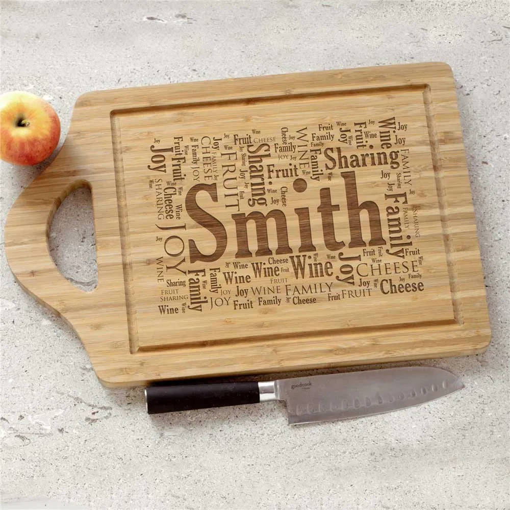 Elegant Bamboo Serving Board Cutting Board for Charcuterie and Cheese Displays