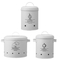 Custom Engraved Round Metal Onions potatoes Canister Set of 3 with Handle