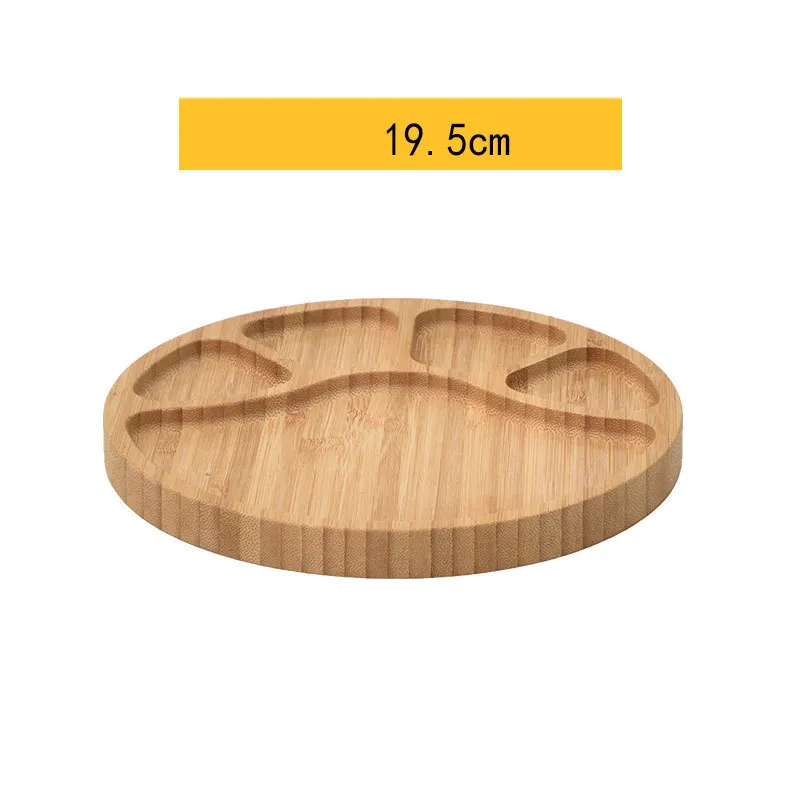 Natural Round Bamboo Dinner Plate for Children