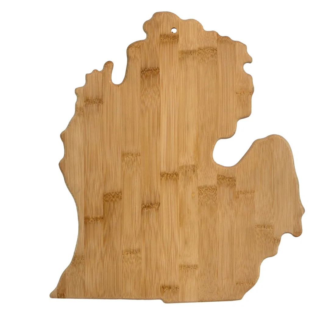 Custom Bamboo Serving Board with Slate Shape Design for Fruits