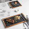 Wholesale Paddle Shape Acacia Wood and Slate Cheese Serving Board