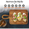 Rectangular Acacia Wood Charcuterie Board Cutting Board with Handle