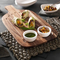 Long Acacia Wood Bread Cutting Board Charcuterie Board with Handle