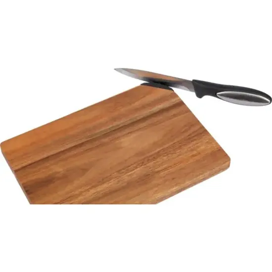 High Quality Custom Wholesale Kitchen Chopping Board Acacia Cutting Board with Sharpener