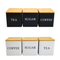 Kitchen Canister Set with Bamboo Lids for Coffee Tea Sugar