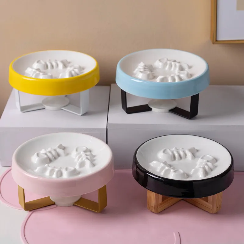 Anti - Choking and Anti - Spillage Pet Feeding Food Bowl for Dog and Cat