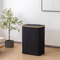 Modern Simple Dustproof and Covered Bamboo Fabric Laundry Basket for Storage