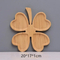 Bulkbuy 4 Leaf Shape Small Tray Bamboo Sushi Platter Serving Plate for Restaurant