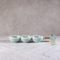 3 Part Serving Bowl with Timber Handle for Dips, Condiments, Relish, Mezze, Snacks, Nuts and Olives