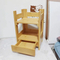 Double-Layer Bamboo Storage Rack Storage Organizer Shelf for Cosmetics / Jewelry