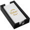 Black Rectangle Bamboo Napkin Holder Paper Towel Dispenser