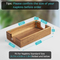 Rectangle Acacia Tissue Rack Napkin Holder for Home