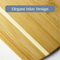 Premium 2-Piece Bamboo Cutting Board Set for Culinary Enthusiasts