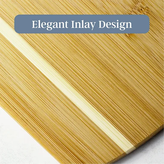 Premium 2-Piece Bamboo Cutting Board Set for Culinary Enthusiasts