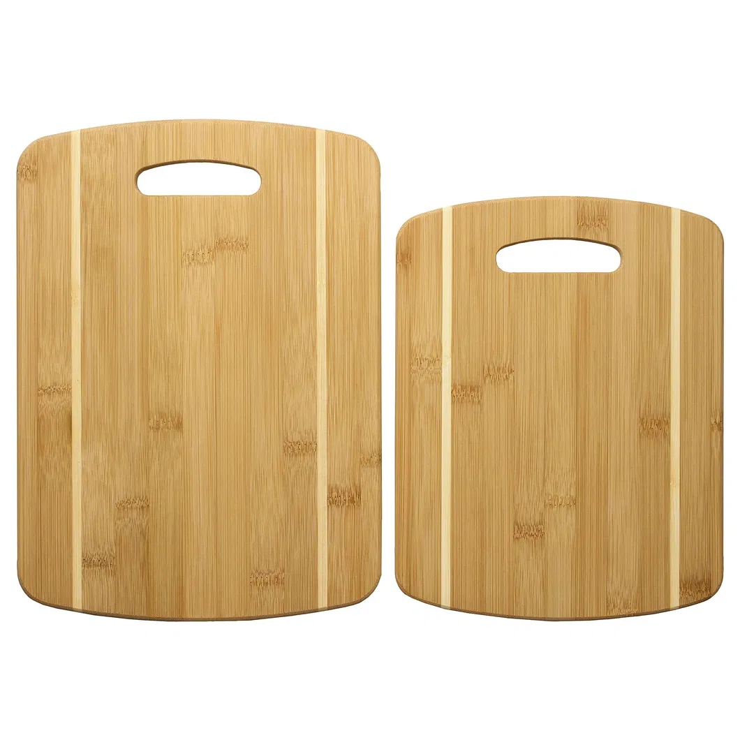 Premium 2-Piece Bamboo Cutting Board Set for Culinary Enthusiasts
