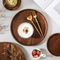 Decorate Dressing Table Large Round Walnut Wood Dried Fruit Tray Wooden Dinner Plate