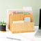 Bamboo and Wood Storage and Organization Rack Office Desk Folder for Stationery, Materials, Letters