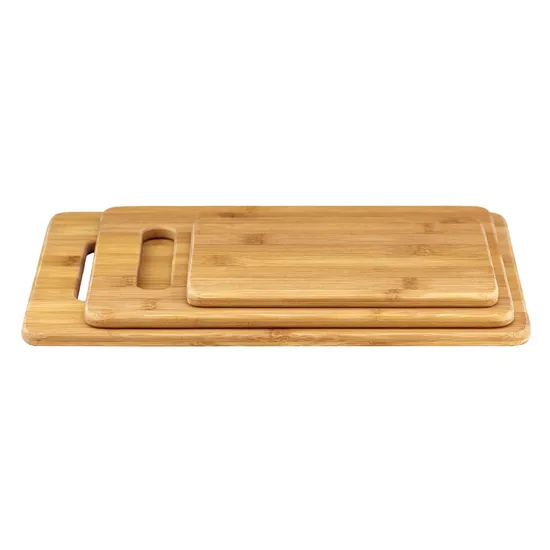 3-Piece Bamboo Cutting Board Set for Kitchen